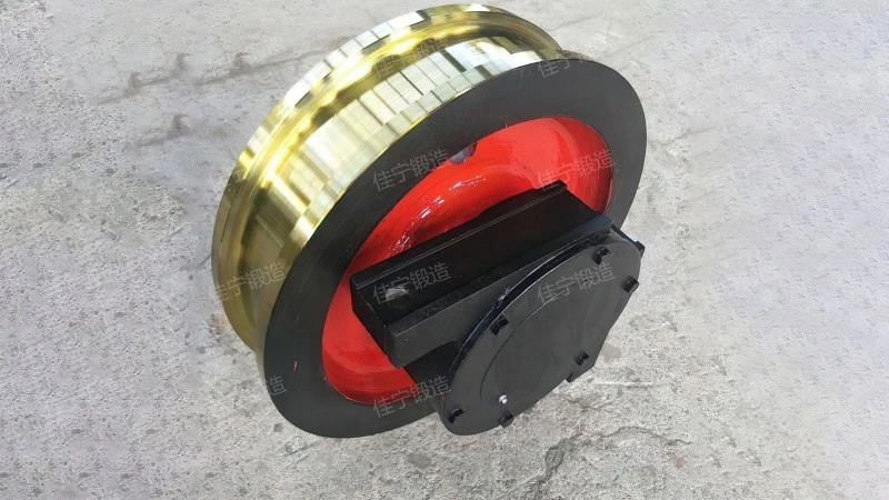 Port crane wheel