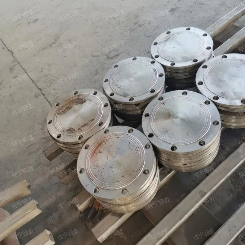 Perforated disk free forging