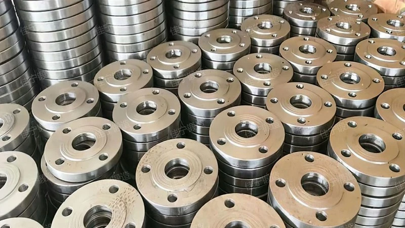 Flat welding flange ring on tenon groove surface